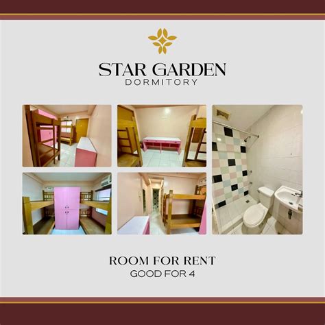 STAR GARDEN DORMITORY AVAILABLE .